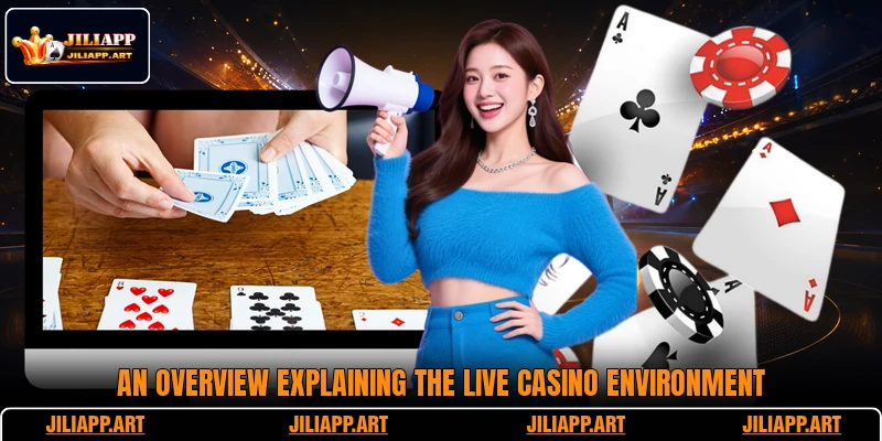 An overview explaining the live casino environment