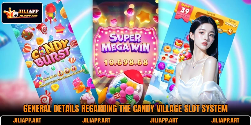 General details regarding the Candy Village slot system