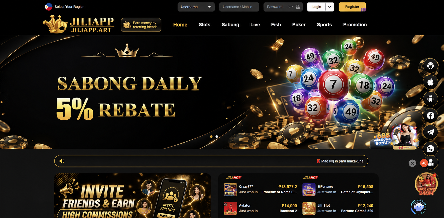 Jiliapp banner