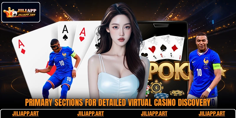 Primary sections for detailed virtual casino discovery