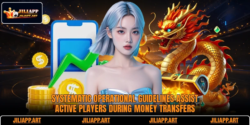 Systematic operational guidelines assist active players during money transfers